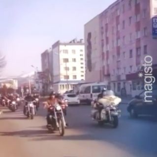 Мотопробег в честь 9 мая в Магадане &laquo; автомагадан